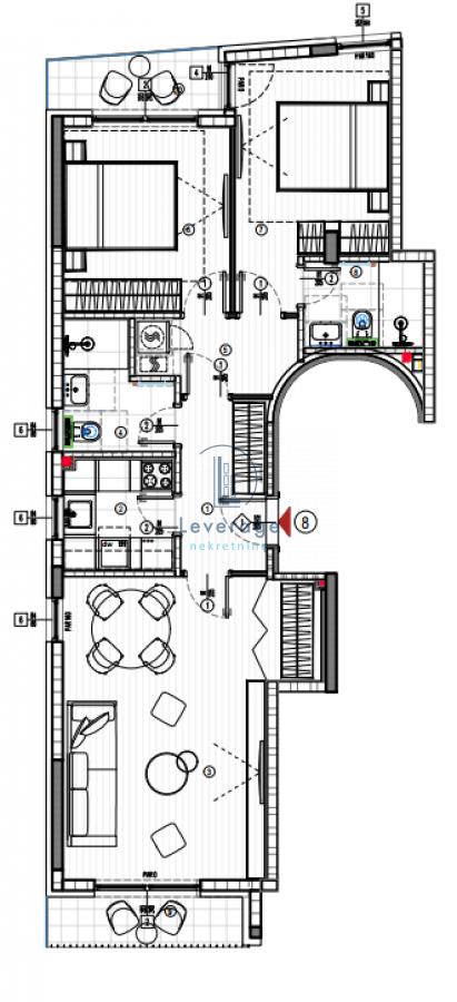 Glavna slika -Pašino brdo, 78m2, trosoban stan u novogradnji