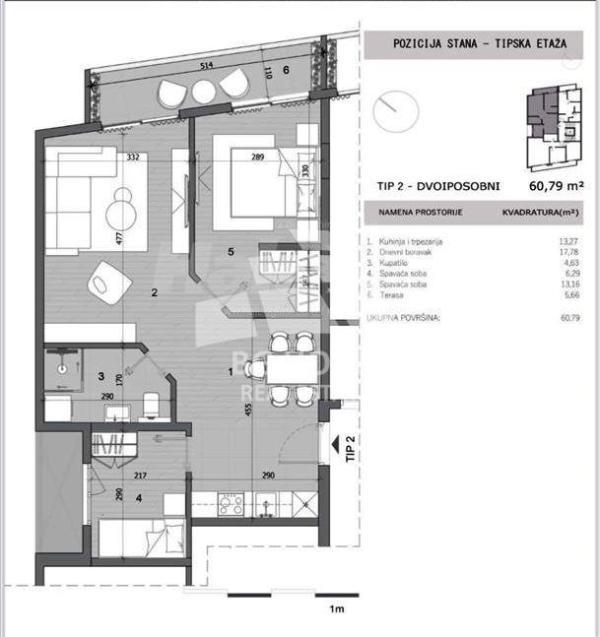 Glavna slika -Živka Davidovića, 61m2, dvoiposoban stan u novogradnji