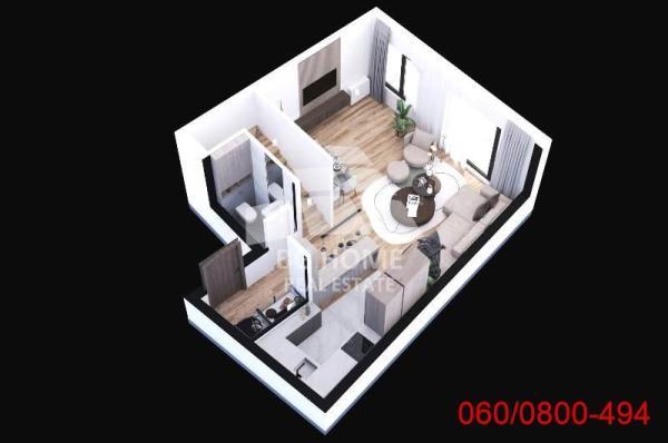 Glavna slika -Metohijska, 68m2, dvoiposoban stan u novogradnji