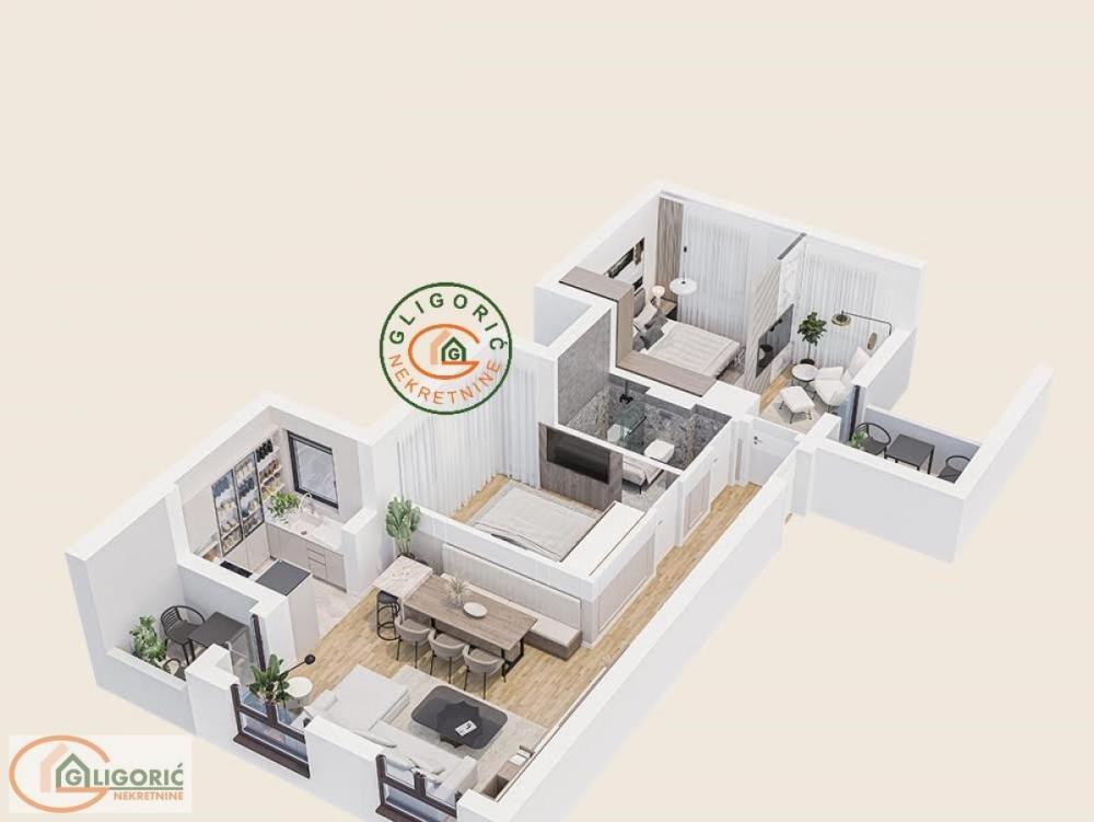 Glavna slika -Ledine, 65m2, trosoban stan u novogradnji