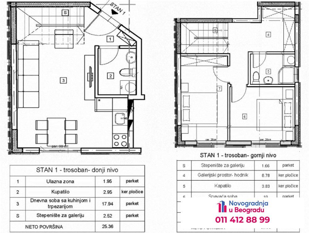 Glavna slika -Olimp, 66m2, trosoban stan u novogradnji