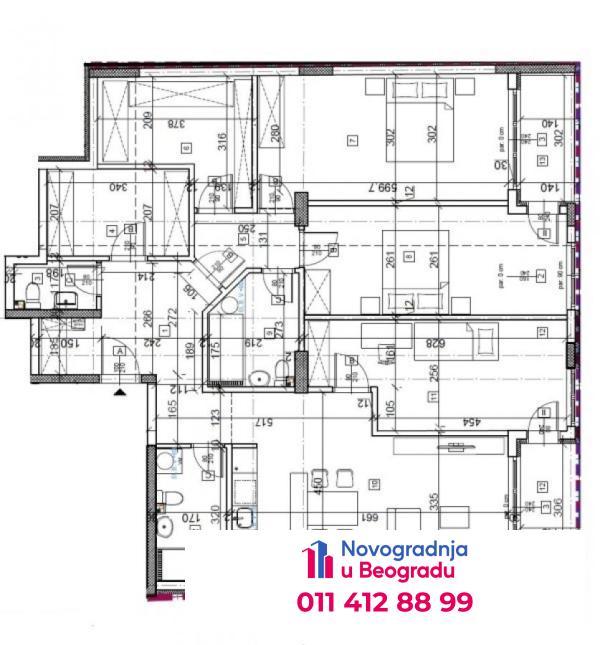 Glavna slika -Autokomanda, 128m2, petosoban stan u novogradnji