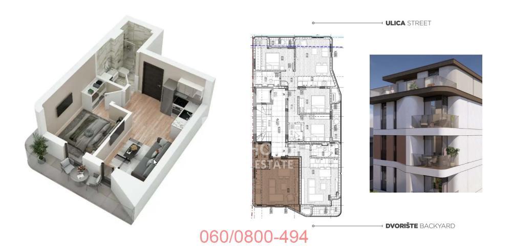 Glavna slika -Braće Kovač, 34m2, dvosoban stan u novogradnji