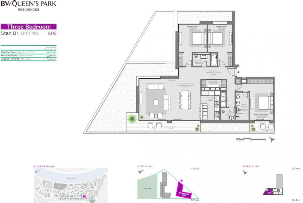 Glavna slika -Beograd na vodi, 170.96m2, stan u novogradnji