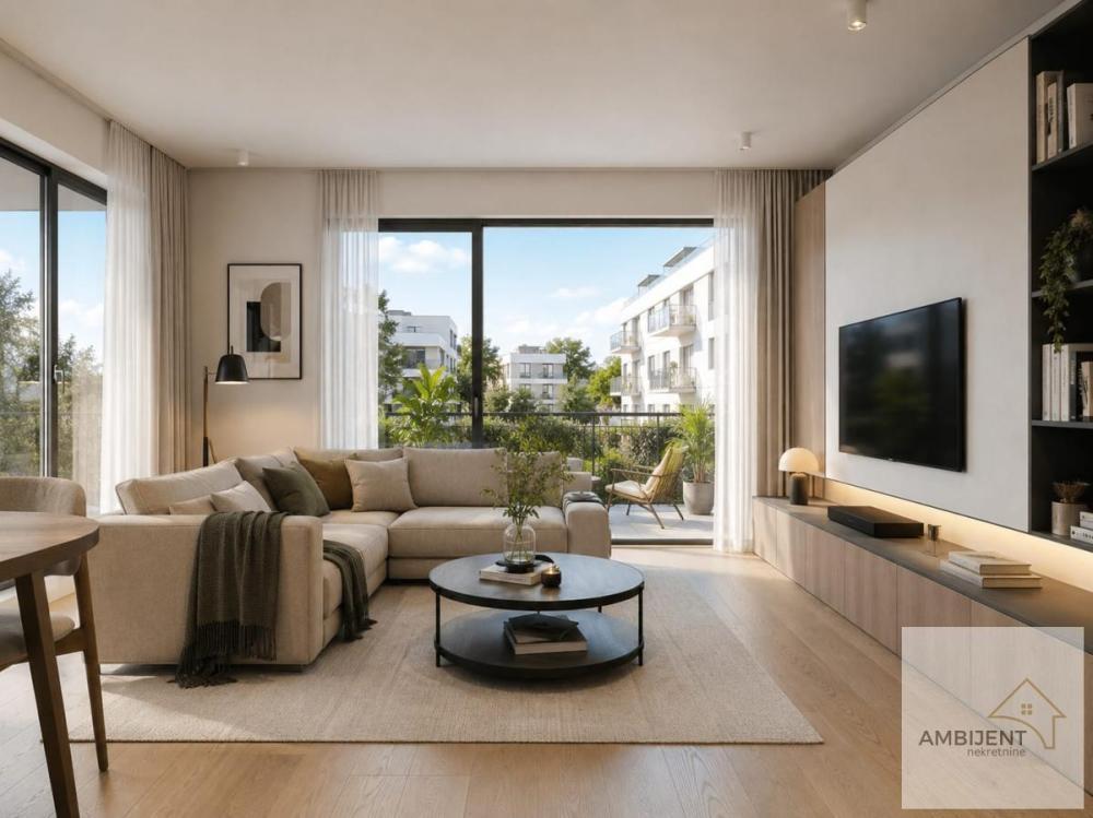 Glavna slika -Zemun, 41m2, dvosoban stan u novogradnji