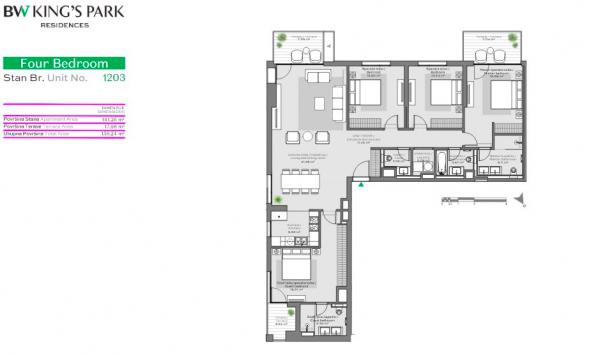 Glavna slika -Beograd na vodi, 159.94m2, četvorosoban stan u novogradnji