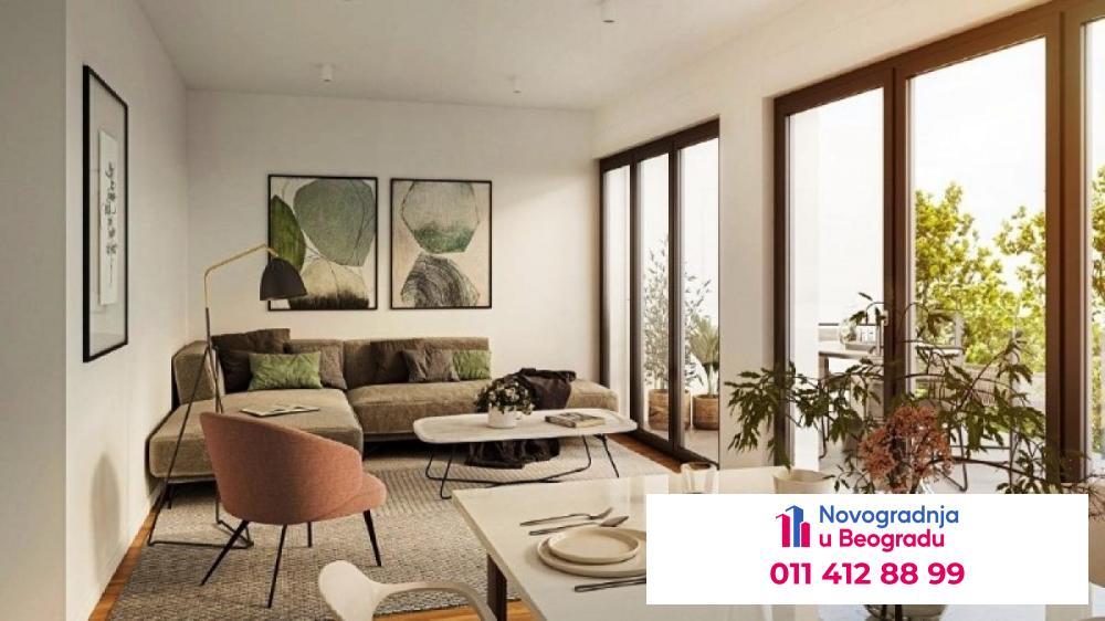 Glavna slika -Crveni Krst, 53m2, dvoiposoban stan u novogradnji