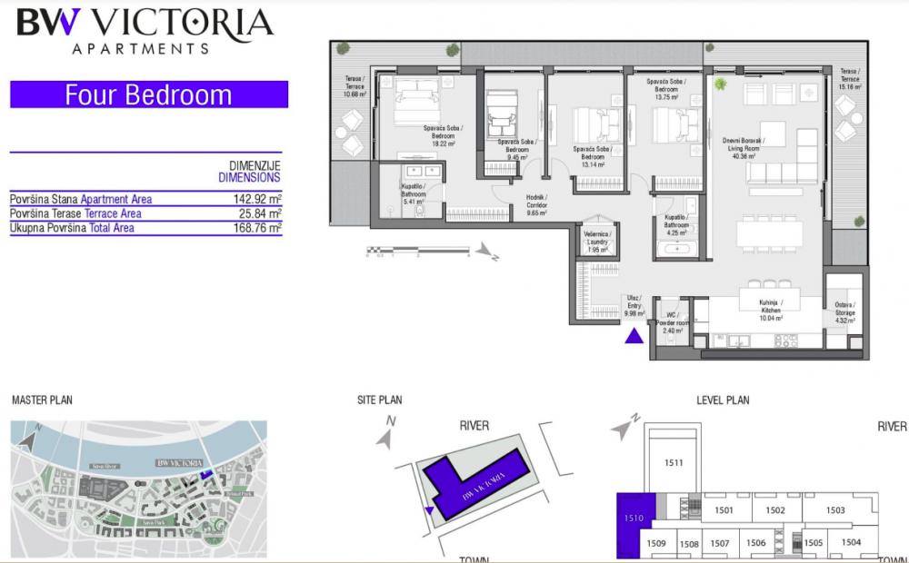 Glavna slika -Beograd na vodi, 168.76m2, četvorosoban stan u novogradnji