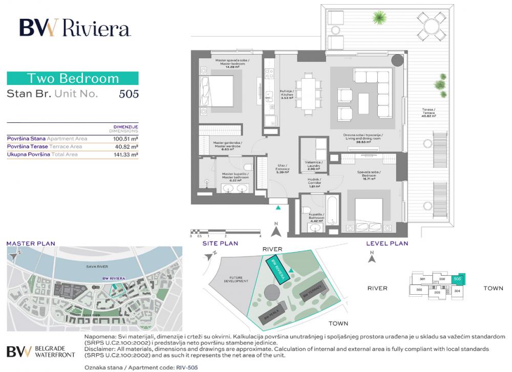 Glavna slika -Beograd na vodi, 141m2, trosoban stan u novogradnji