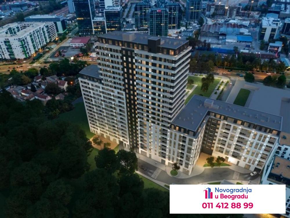 Glavna slika -Novi Beograd blok 60, 67m2, trosoban stan u novogradnji