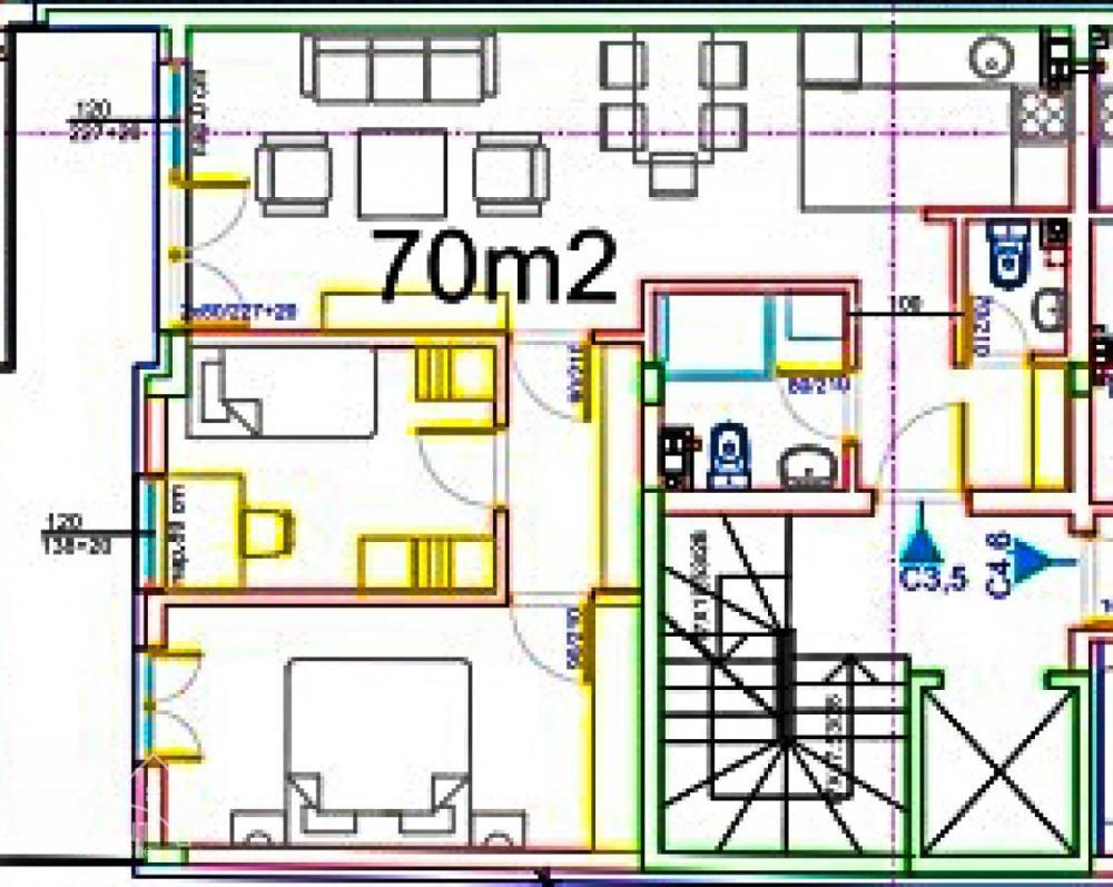 Glavna slika -Braće Jerković, 70m2, trosoban stan u novogradnji