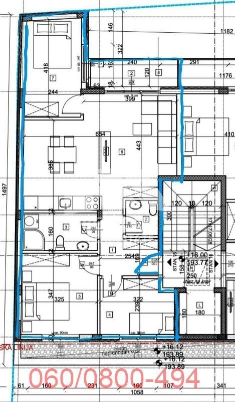 Glavna slika -Podujevska, 71m2, dvosoban stan u novogradnji